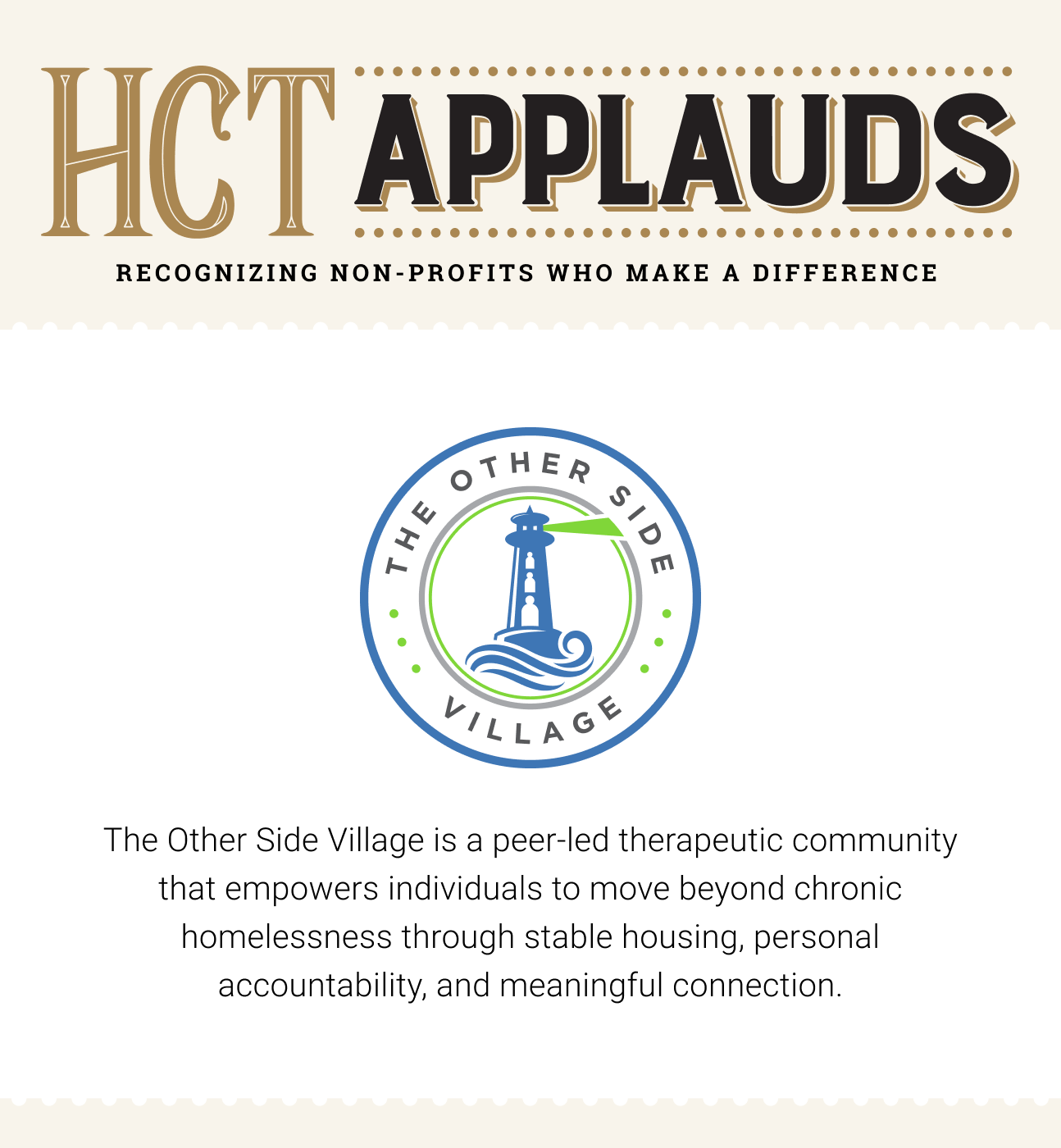 Applauds The Other Side Village