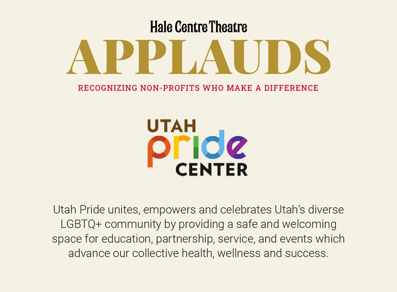 Utah Pride applaud